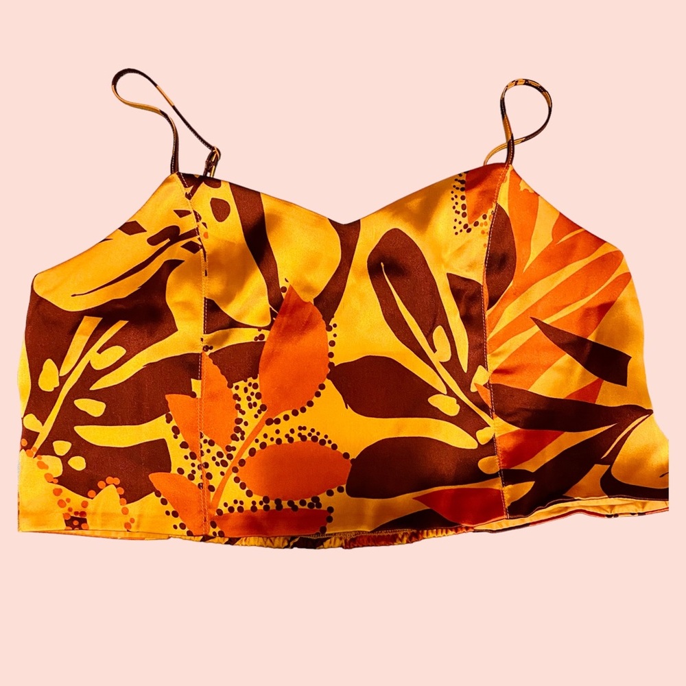 House Of Harlow 1960 Satin Crop Top NWOT